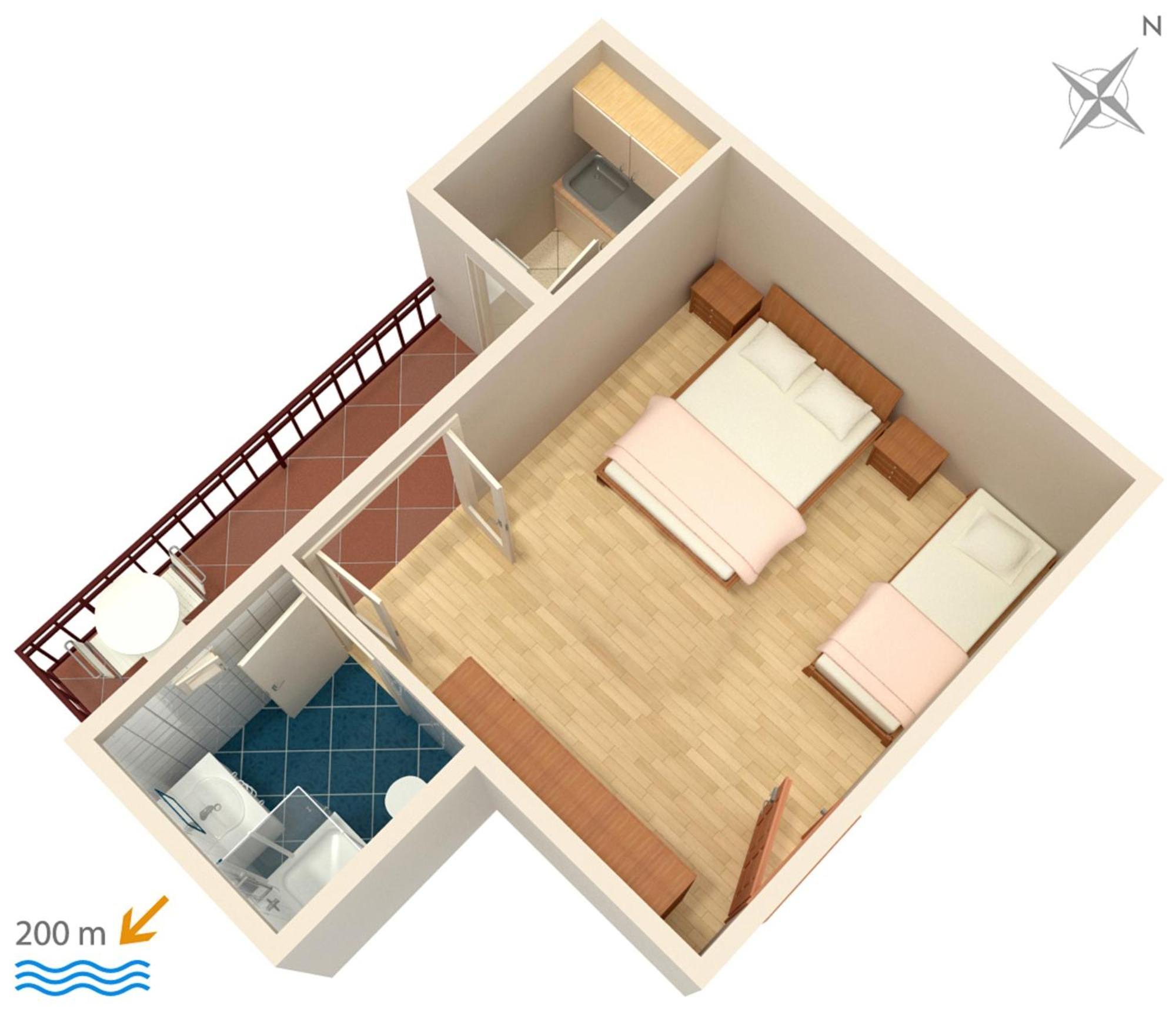 Apartments And Rooms With Parking Space Brela, Makarska - 6895 Esterno foto